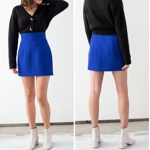 & other stories Structured High Waisted Mini Skirt size 2